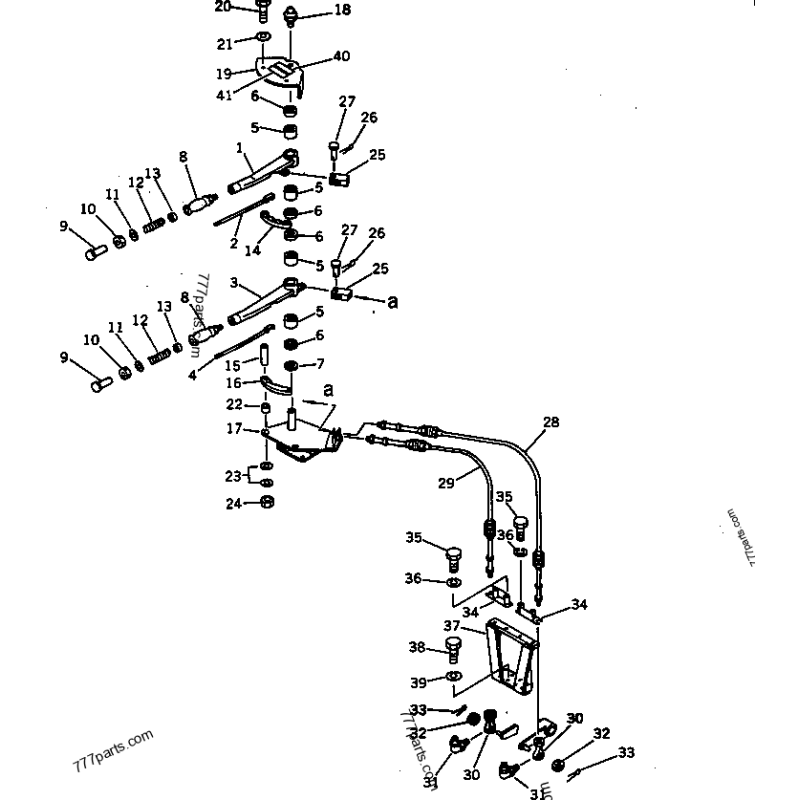 144-947-3210 трос керування лебідкою KOMATSU D70, D70LE