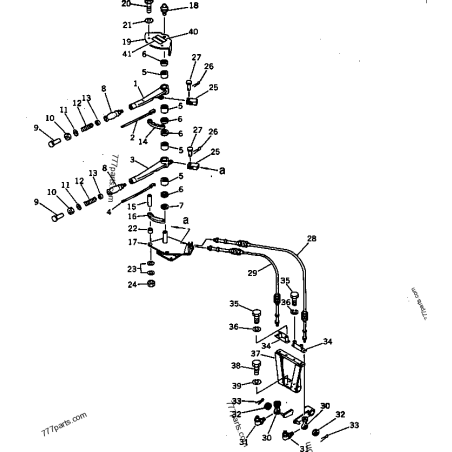 144-947-3210 трос керування лебідкою KOMATSU D70, D70LE