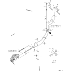 423-43-28130 трос керування навантажувачем KOMATSU WA380, WA420