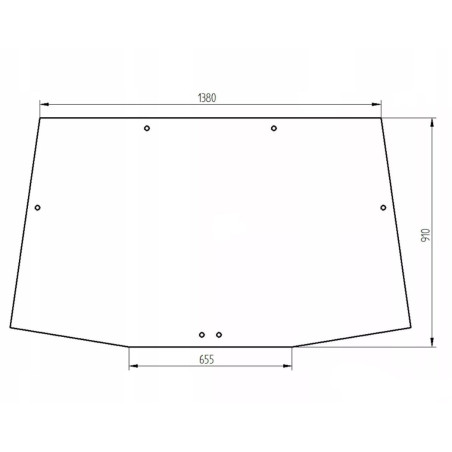 R127903, R564764, R537492 скло заднє  John Deere