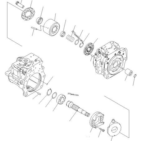 708-2g-01074, 708-2g-01073, 708-2g-00023, 708-2g-00700 гідронасос komatsu pc300, pc340, pc350, pc380, pc400