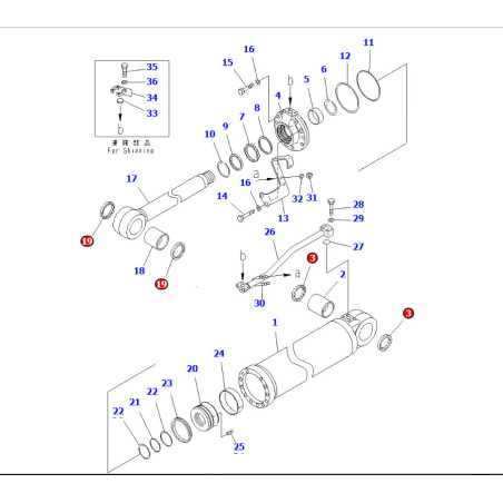 07145-00100 сальник Komatsu pc220, pc240, d31a, 2d31, d375a, d60s, pc40, pc35r