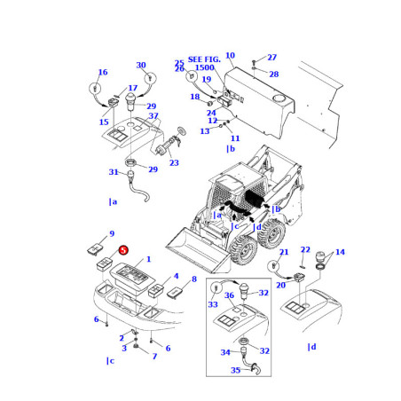 37a-54-14240 панель приладів komatsu ck20, ck25, ck30, ck35, sk1020, sk1026, sk510, sk714, sk815, sk818, sk820